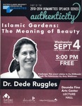 Dr.Dede Ruggles: Islamic Gardens: The Meaning of Beauty