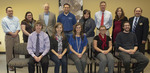 Winners of the 2013 Awards for Excellence in Student Research and Creative Activity Pose With The Library Advisory Board