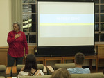 Professor Sheila Simons provides the keynote address by Beth Heldebrandt