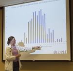 Ramona Tomshack presents "Influenza and Infection Prevention -- Can You Say FLU, SARS, MERS CoV?" by Beth Heldebrandt