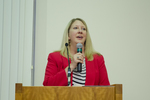 Dr. Danelle Larson, chair of Library Advisory Board by Bev Cruse