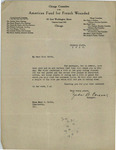 Donations to American Fund for French Wounded by Zada B. Corson
