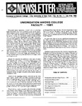 Newsletter Vol. 10 No. 1 1982 by National Center for the Study of Collective Bargaining in Higher Education and the Professions