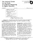 Newsletter Vol.5 No.1 1977 by National Center for the Study of Collective Bargaining in Higher Education and the Professions