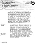 Newsletter Vol.2 No.3 1974 by National Center for the Study of Collective Bargaining in Higher Education and the Professions