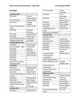 Hall Councils 2022-2023 by Housing & Dining
