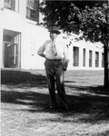 Paul Turner Sargent Standing in Front of Physical Science Building by Eastern Illinois University