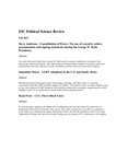 EIU Political Science Review -- Fall 2012 by Eastern Illinois University Department of Political Science