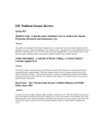 EIU Political Science Review -- Spring 2013 by Eastern Illinois University Department of Political Science