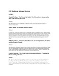 EIU Political Science Review -- Fall 2013 by Eastern Illinois University Department of Political Science