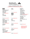Fall 1961-1963 by Housing & Dining