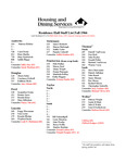 Fall 1966 by Housing & Dining