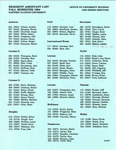 Fall 1994 by Housing & Dining