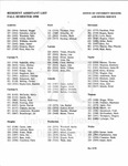 Fall 1998 by Housing & Dining