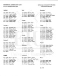 Fall 1999 by Housing & Dining