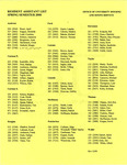 Spring 2000 by Housing & Dining