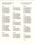 Fall 2001 by Housing & Dining