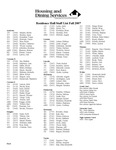 Fall 2007 by Housing & Dining