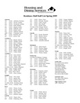 Spring 2009 by Housing & Dining