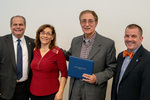 President Glassman and Jay Gatrell, V.P. of Academic Affairs with Karim Ezzatkhah Yenggeh & Guest