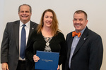 President Glassman and Jay Gatrell, V.P. of Academic Affairs with Kathryn Morice by Beverly Cruse