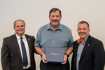 President Glassman and Jay Gatrell, V.P. of Academic Affairs with Scott Stevens by Beverly Cruse