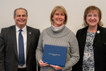 President Glassman and Lynette Drake, V.P. of Student Affairs with Janice Stevens by Beverly Cruse