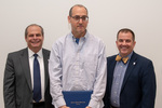 President David Glassman and Jay Gatrell, Vice President for Academic Affairs with Russell Gruber