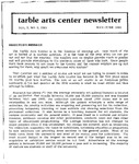 Tarble Arts Center Newsletter May-June 1985