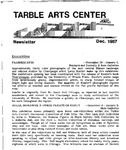 Tarble Arts Center Newsletter December 1987 