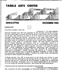 Tarble Arts Center Newsletter December 1988 by Tarble Arts Center