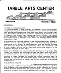Tarble Arts Center Newsletter November 1988