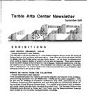 Tarble Arts Center Newsletter September 1989