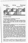 Tarble Arts Center Newsletter September 1991 by Tarble Arts Center