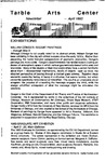Tarble Arts Center Newsletter April 1993 by Tarble Arts Center