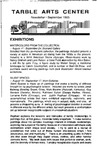 Tarble Arts Center Newsletter September 1995