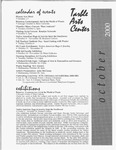 Tarble Arts Center Newsletter October 2000 by Tarble Arts Center