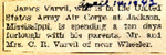 James Varvil on furlough 4-14-1942 by Newton Illinois Public Library