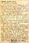 Hear from Men in Armed Forces 4-14-1942