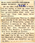 Mr. and Mrs. Paul Marshall Had Two Grand-children Born Sunday, Aug.2  8-2-1942