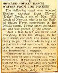 Howard "Duke" Resch Writes from the Pacific 1-20-1942 by Newton Illinois Public Library