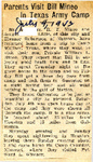 Parents Visit Bill Mineo in Texas Army Camp 7-9-1942 by Newton Illinois Public Library