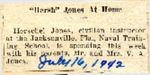 Herschel "Hersh" Jones visits home 7-16-1942 by Newton Illinois Public Library