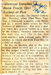 Glamour Invades Race Track; Girl Jockey at Fair 7-17-1942 by Newton Illinois Public Library