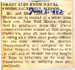 John Neil Mason graduates from Naval Communication School by Newton Illinois Public Library