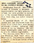 Miss Carolee Arnold to be Powers Model 6-19-1942