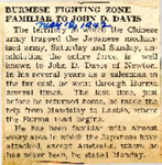 Burmese Fighting Zone Familiar to John D. Davis 5-12-1942 by Newton Illinois Public Library