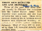 Three Men Rejected and One Deferred 5-19-1942 by Newton Illinois Public Library