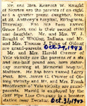 Birth announcements 10-29-1942