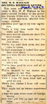 Mrs. M.F. Wallace Receives Birthday Letter 9-1-1942 by Newton Illinois Public Library